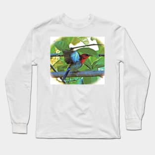 EASTERN CRIMSON SUNBIRD ART Long Sleeve T-Shirt